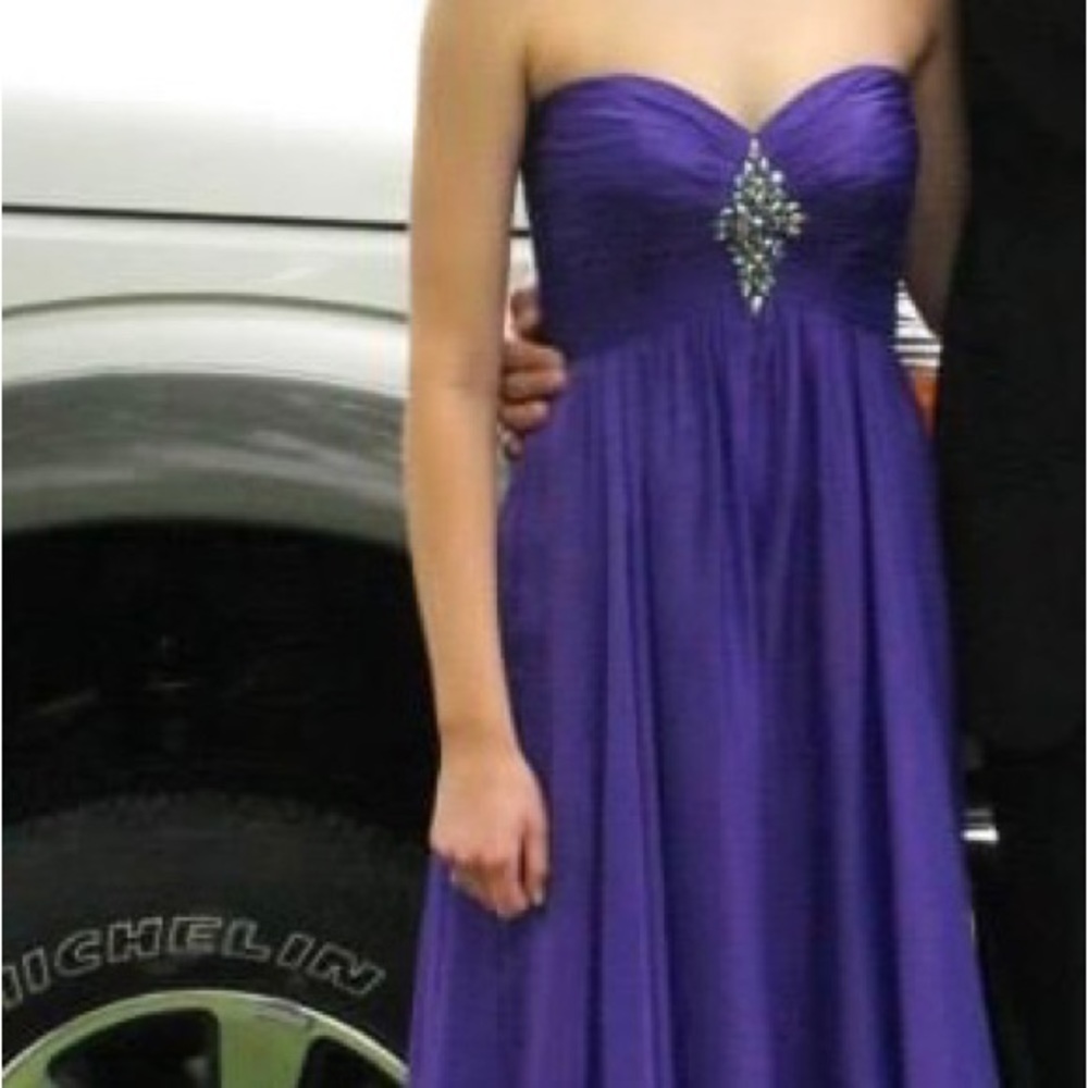 Purple prom dress